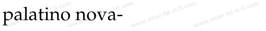 palatino nova字体转换